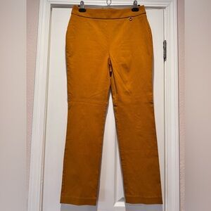 Slim Pull On Trousers - Mustard Color - Size 6